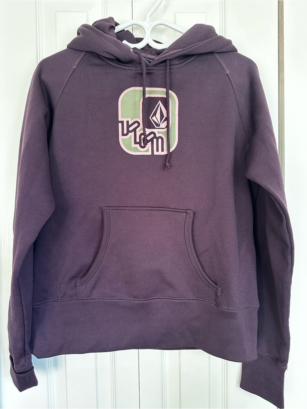 Volcom kids Plum Crewneck Hoodie with Green Logo #58